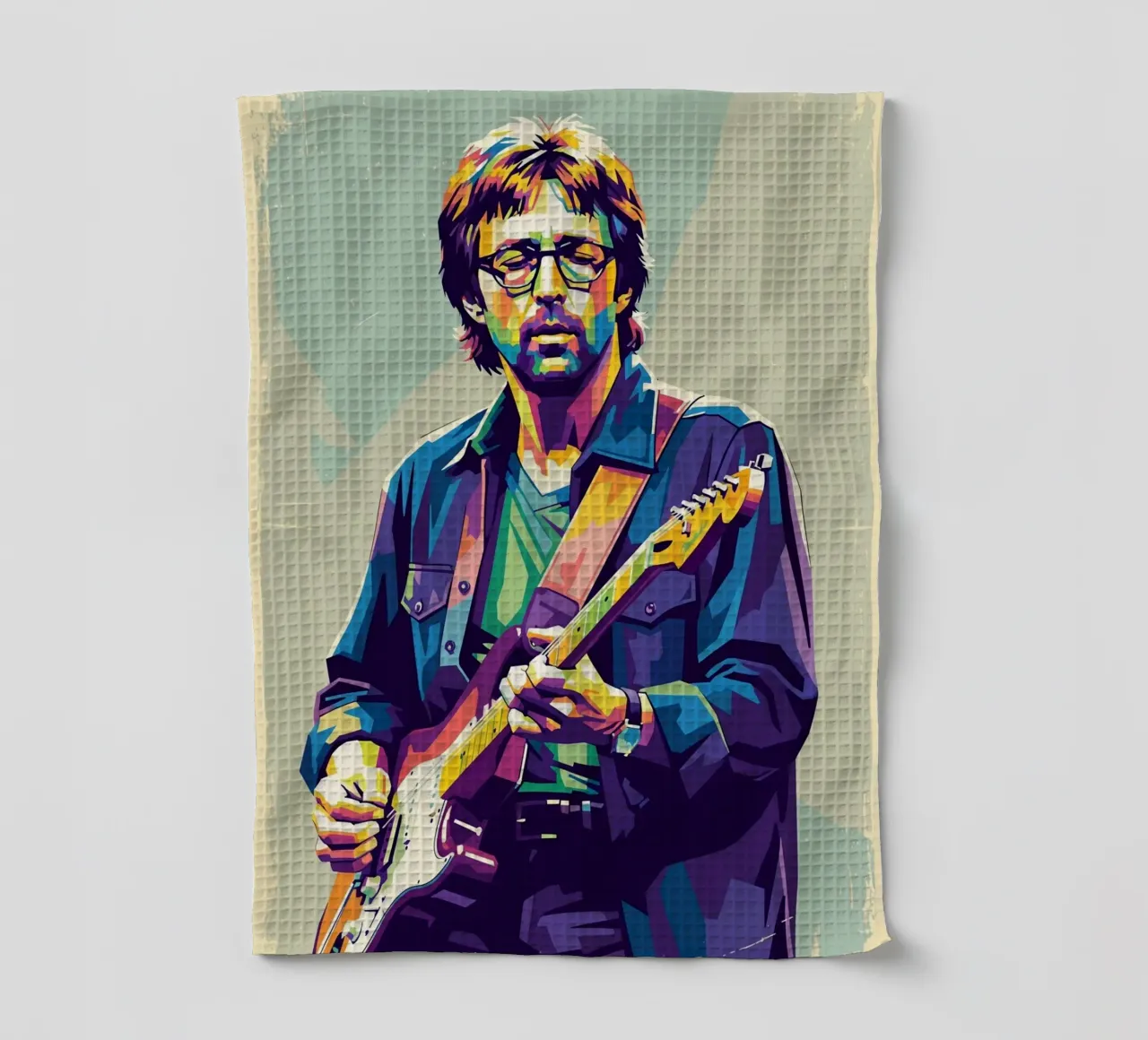 Erick Clapton pop art canovaccio da cucina da Hantamrata