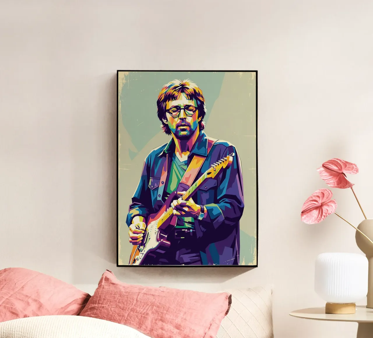 Erick Clapton pop art plexiglass da Hantamrata