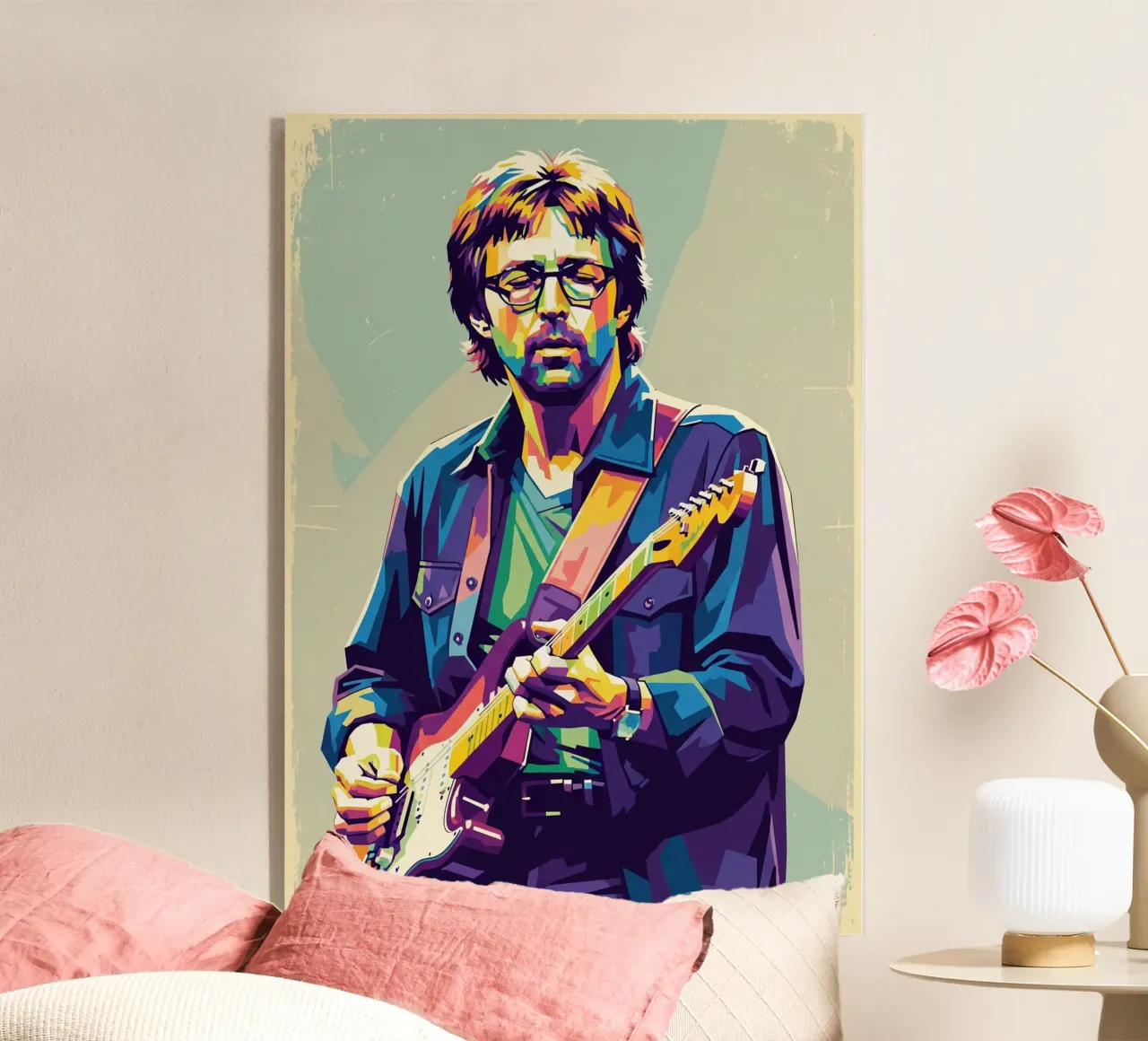 Erick Clapton pop art plexiglass da Hantamrata
