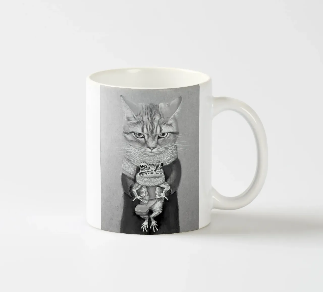 shadow cat frog tazza in ceramica da ryan