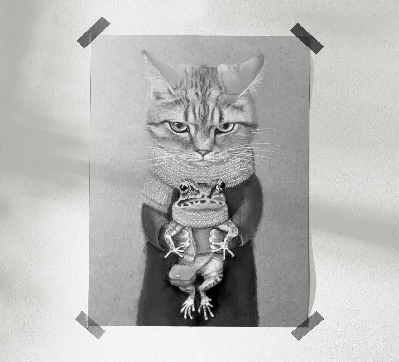 shadow cat frog carta hahnemühle da ryan