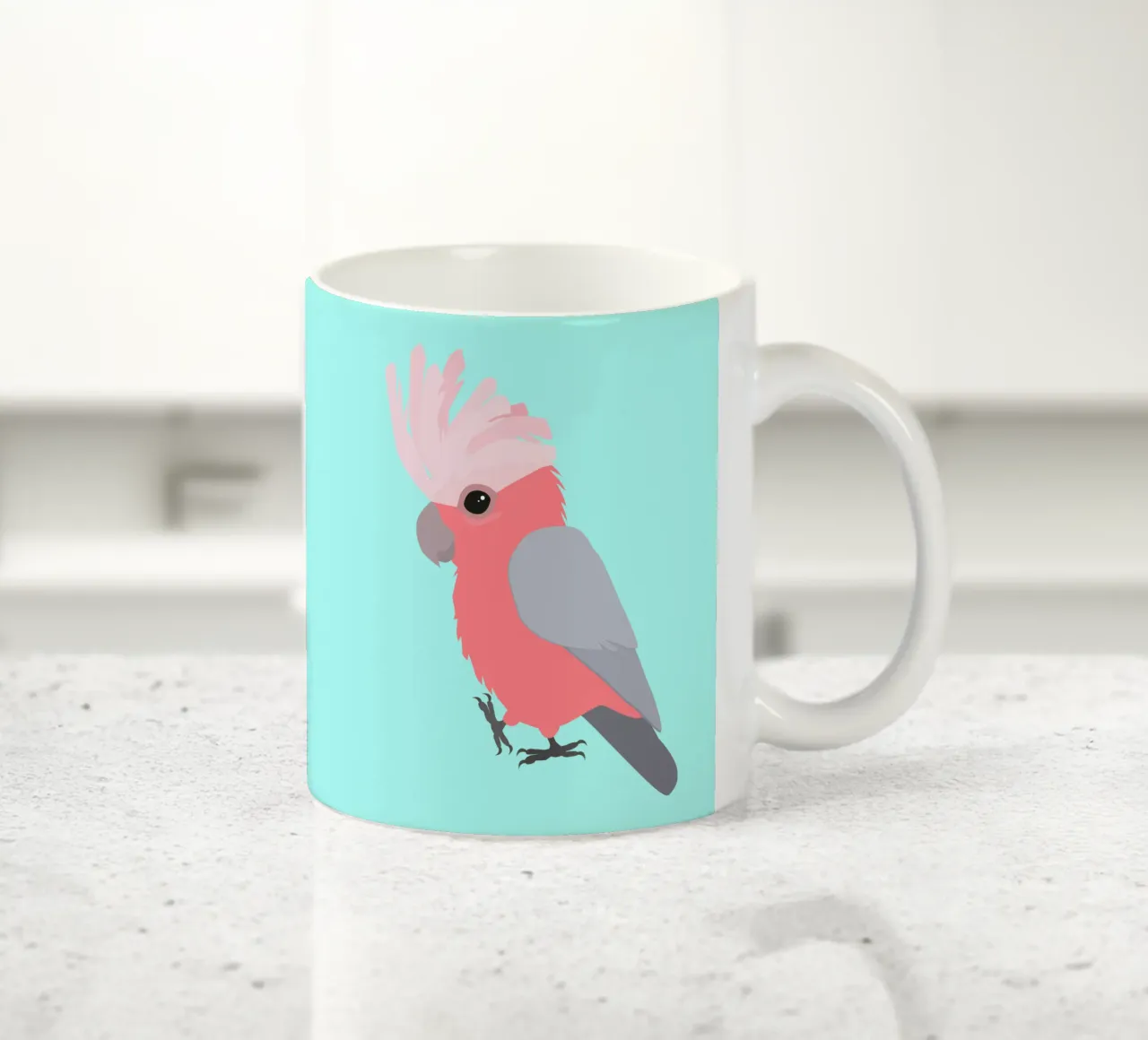 Cacatua Galah tazza in ceramica da BwiseLizzy