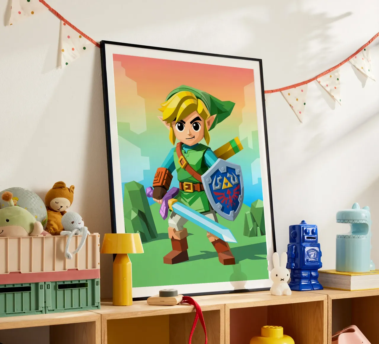 Link La leggenda di Zelda carta hahnemühle da Cyberpunk Canvas