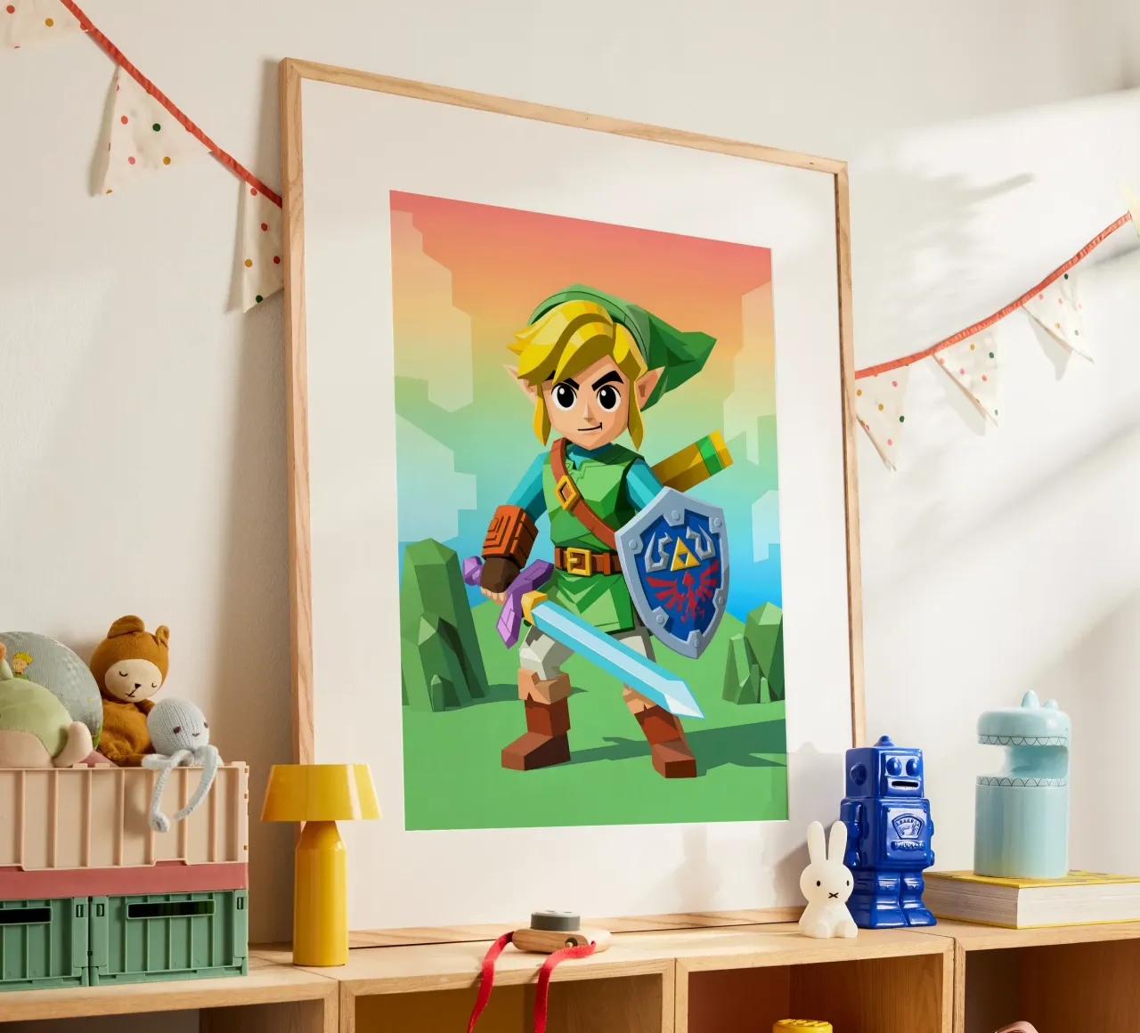 Link La leggenda di Zelda carta hahnemühle da Cyberpunk Canvas