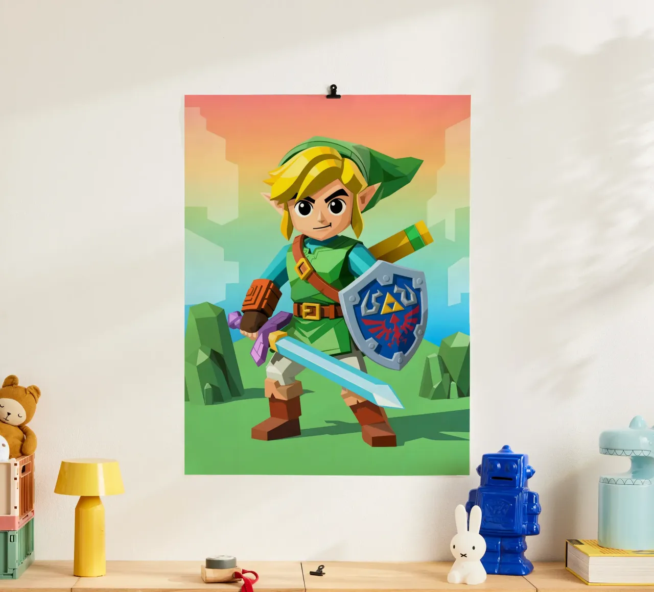 Link La leggenda di Zelda carta hahnemühle da Cyberpunk Canvas