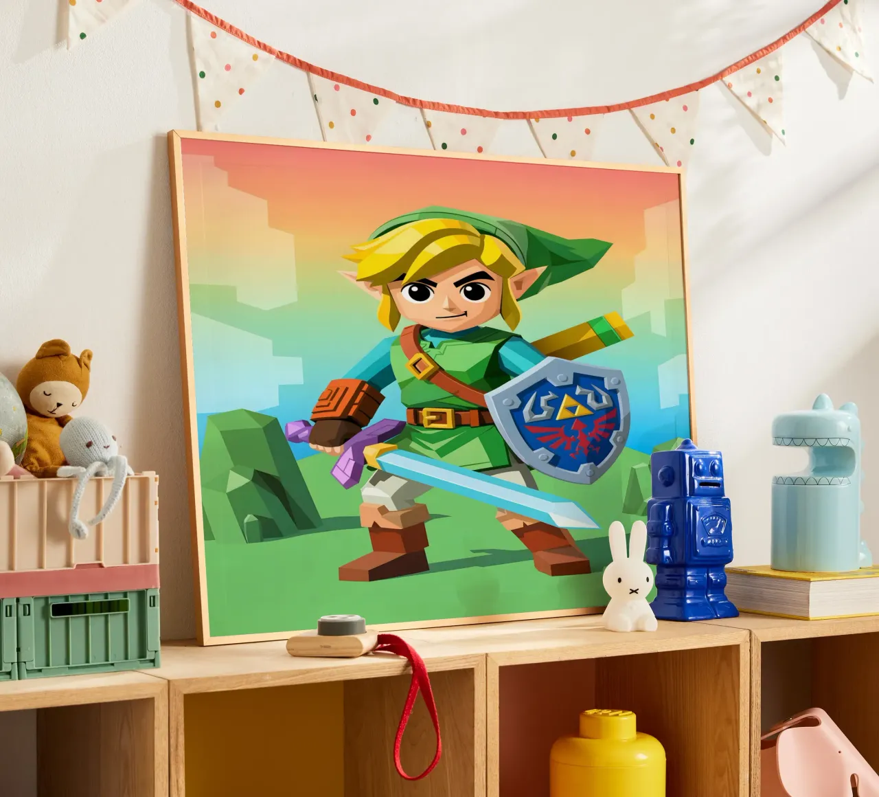 Link La leggenda di Zelda carta hahnemühle da Cyberpunk Canvas