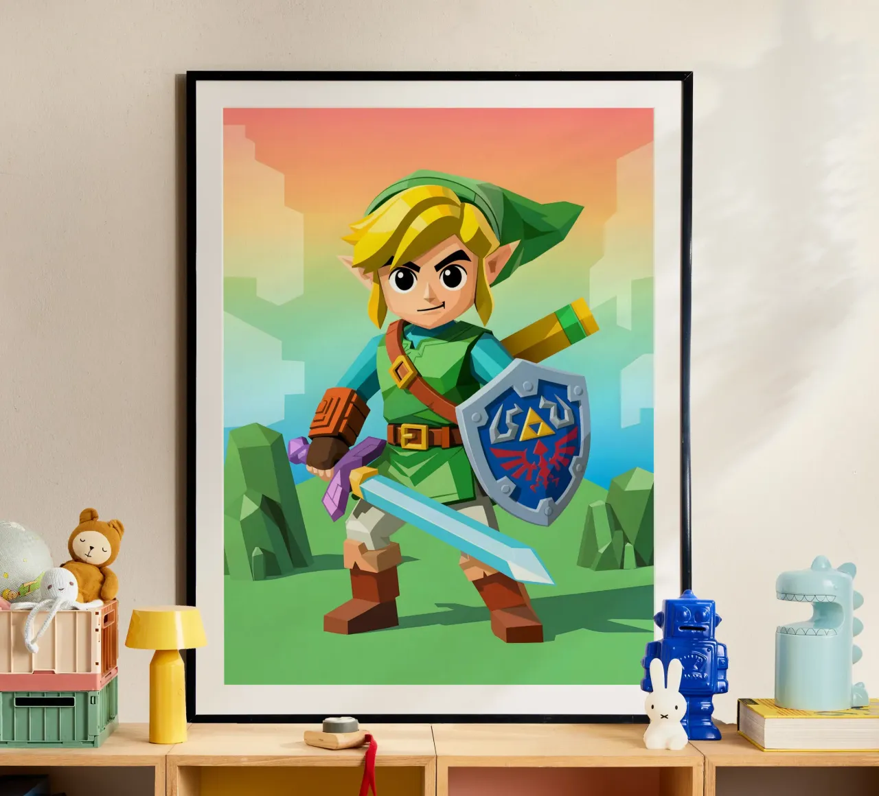 Link La leggenda di Zelda carta hahnemühle da Cyberpunk Canvas