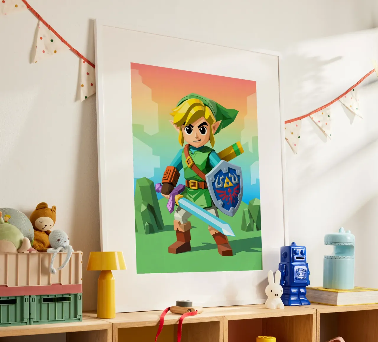 Link La leggenda di Zelda carta hahnemühle da Cyberpunk Canvas