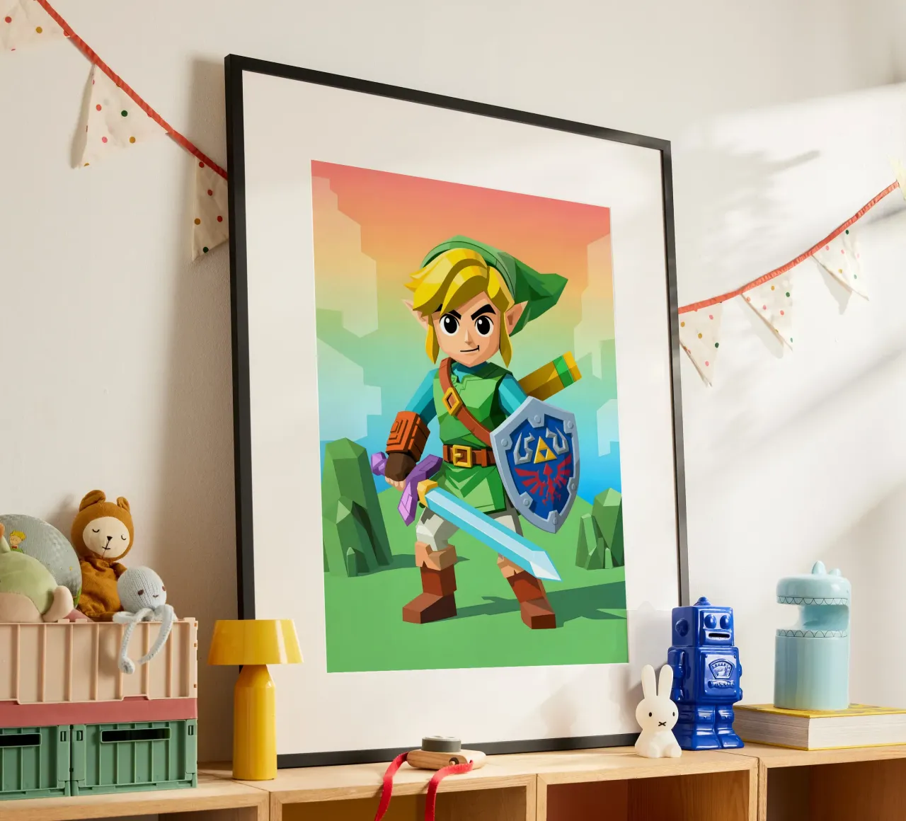 Link La leggenda di Zelda carta hahnemühle da Cyberpunk Canvas