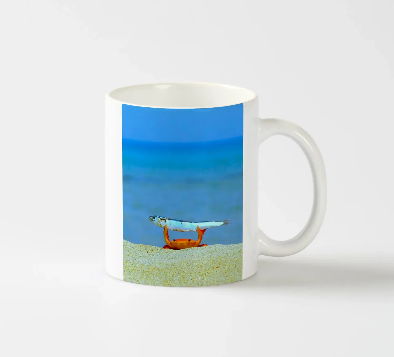 crab fish tazza in ceramica da ryan