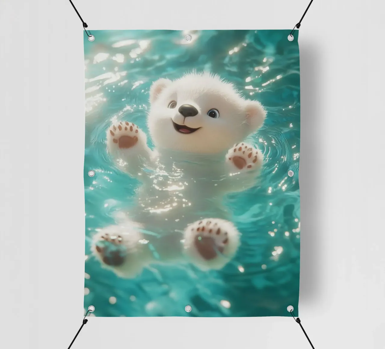 kitty in water telo in pvc da ryan