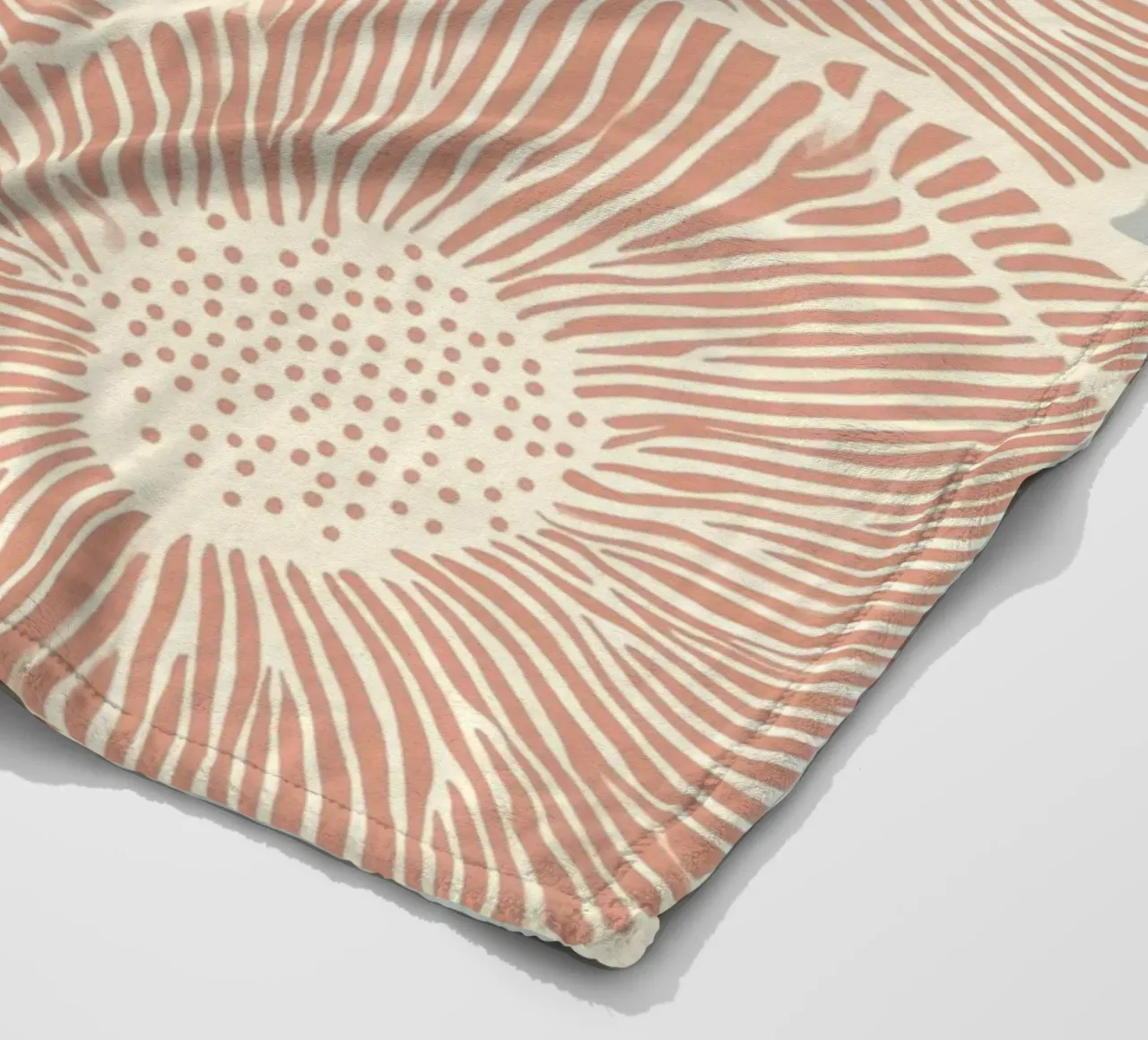 Fiori in linea coperta in pile da Carinaprint
