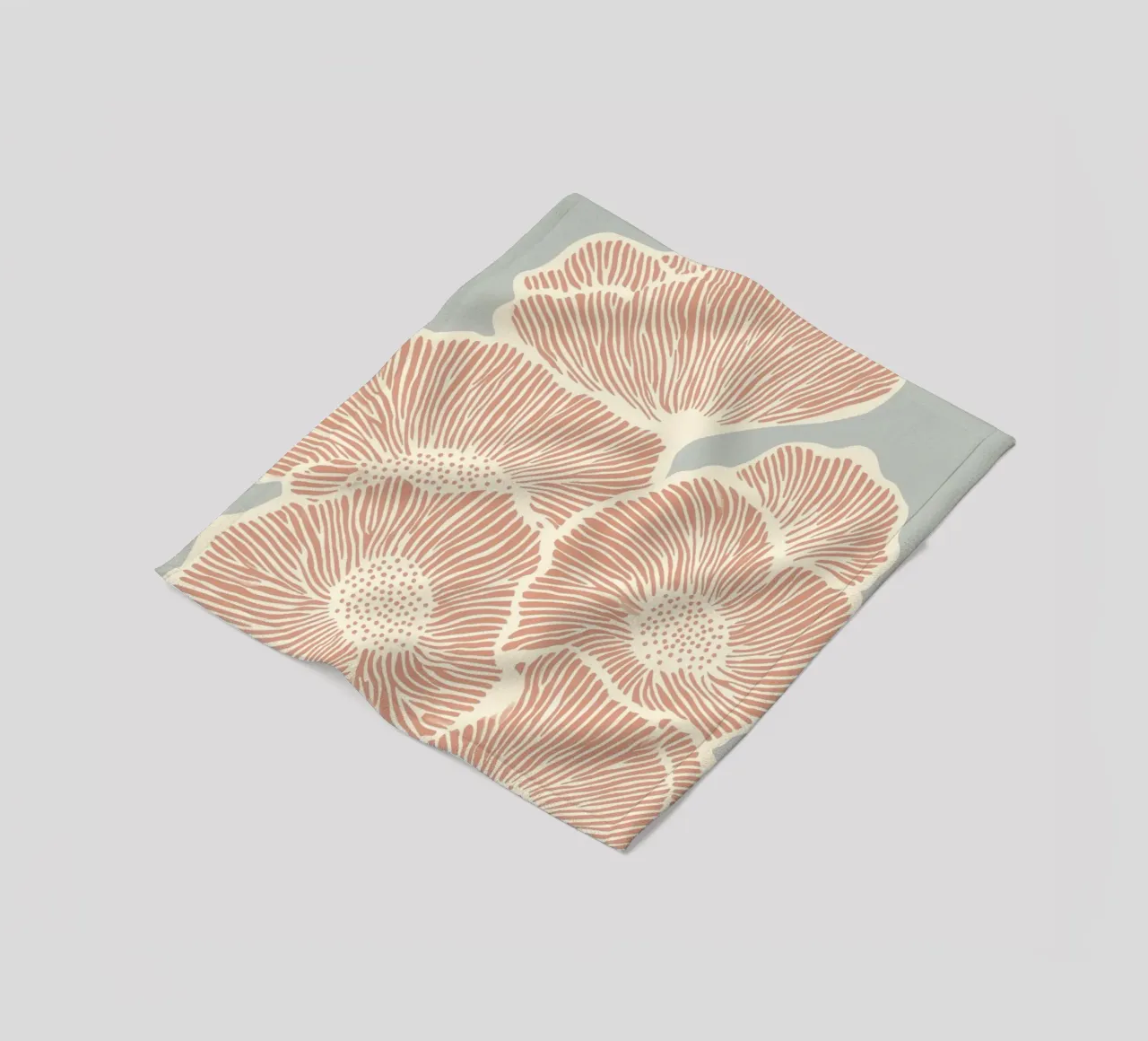 Fiori in linea coperta in pile da Carinaprint