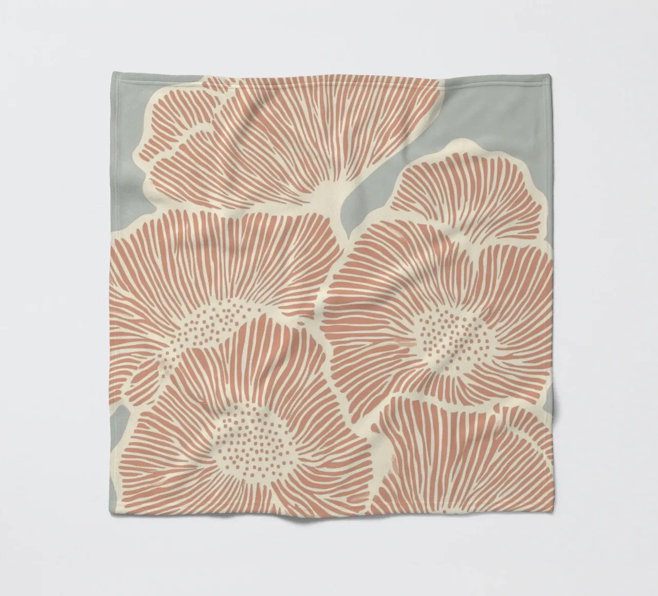 Fiori in linea coperta in pile da Carinaprint