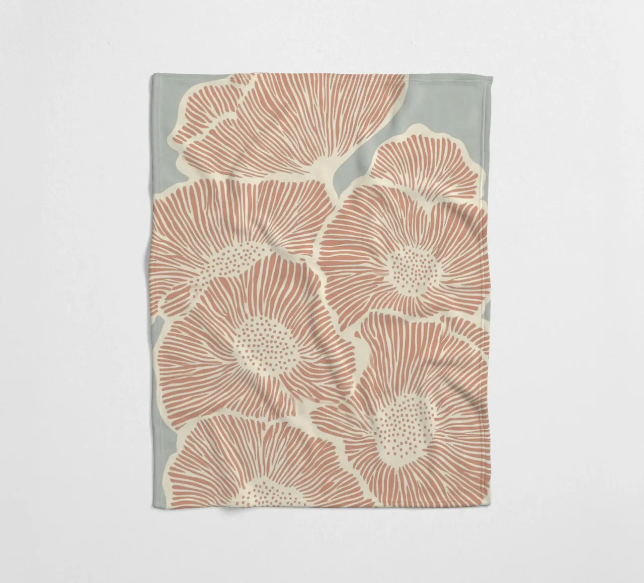 Fiori in linea coperta in pile da Carinaprint
