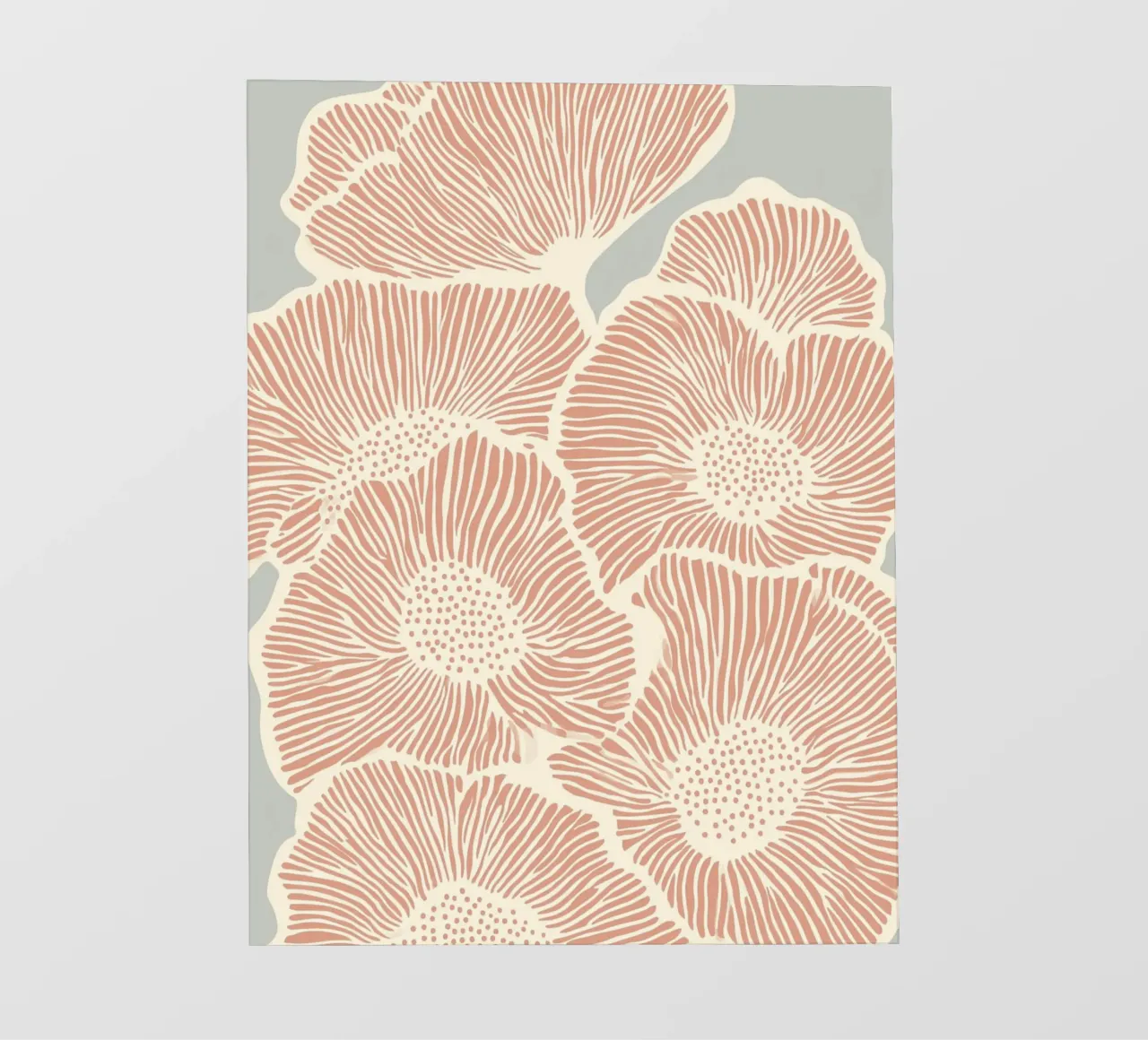 Fiori in linea telo in pvc da Carinaprint