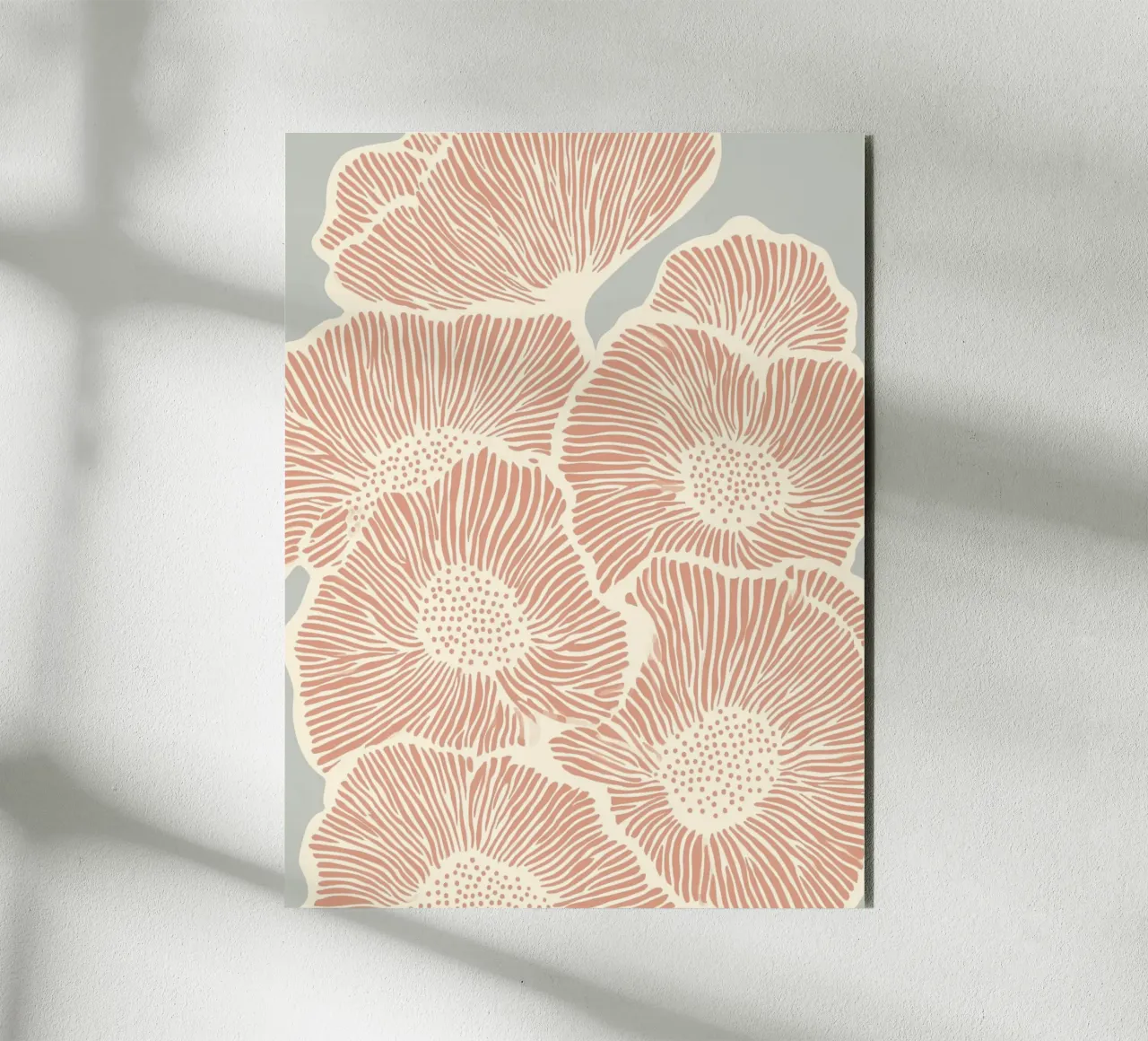 Fiori in linea alluminio dibond da Carinaprint