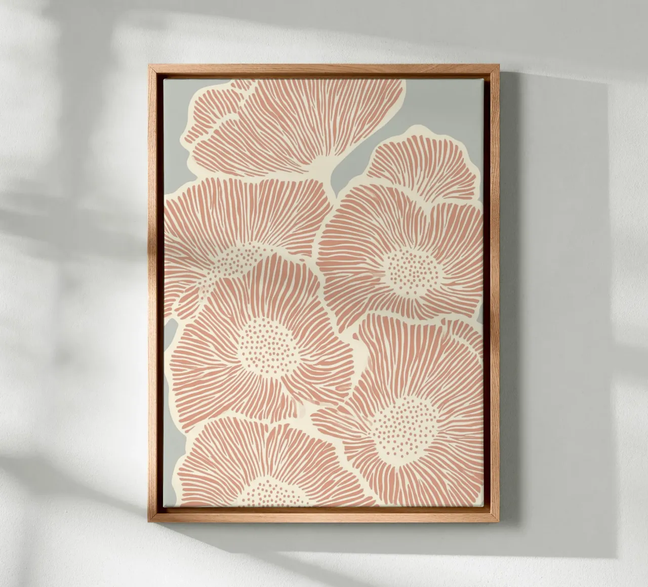 Fiori in linea tela da Carinaprint