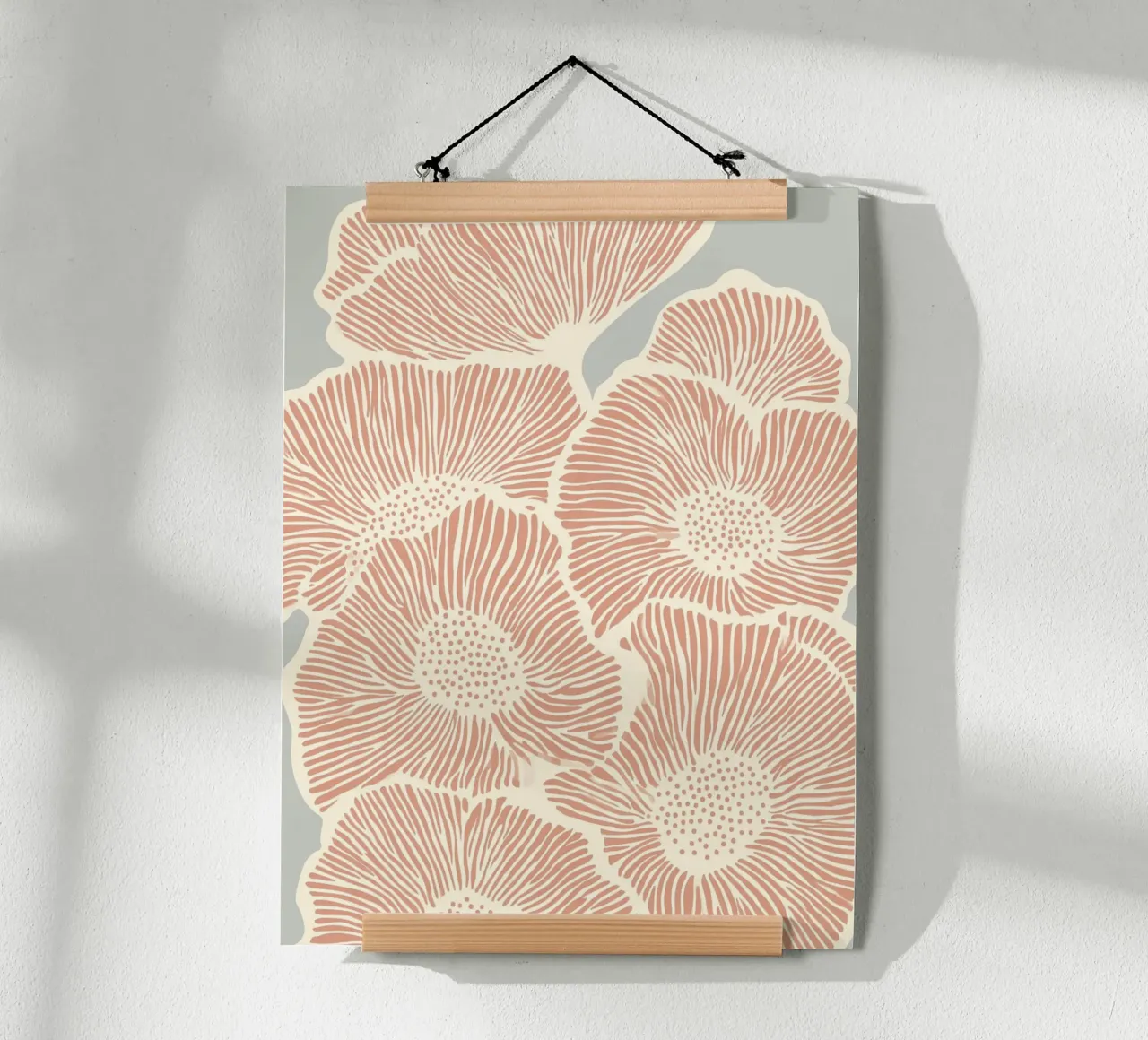 Fiori in linea carta hahnemühle da Carinaprint