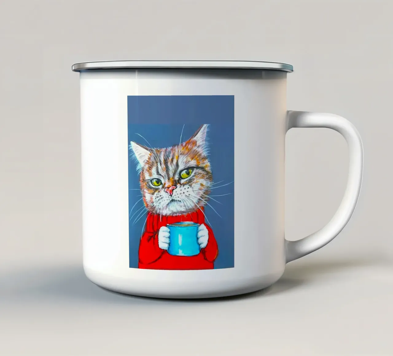 cat dink tazza in smalto da ryan