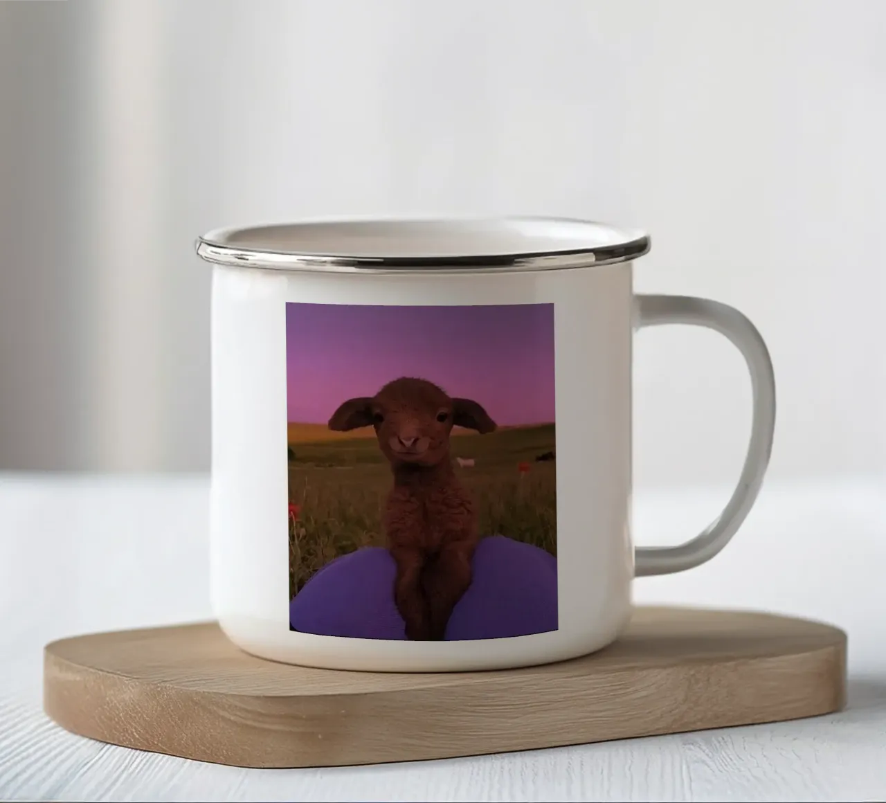 sheep relax tazza in smalto da ryan