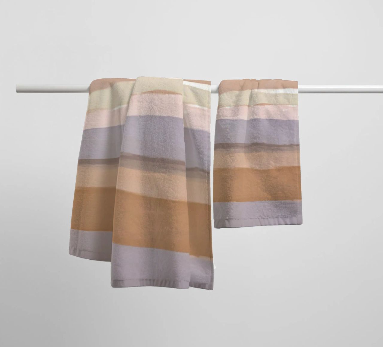 Strips 4B | Mauve & Warm Neutrals asciugamano da bagno da sabidussi