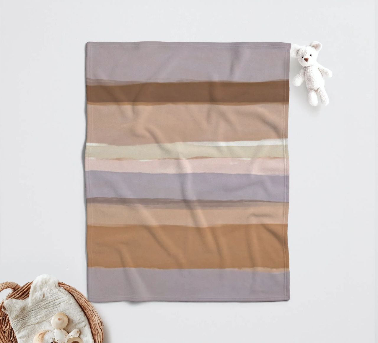 Strips 4B | Mauve & Warm Neutrals coperta in pile da sabidussi