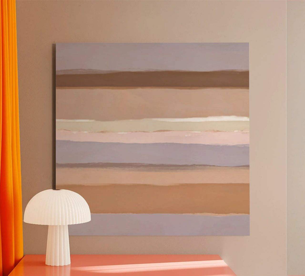 Strips 4B | Mauve & Warm Neutrals alluminio dibond da sabidussi