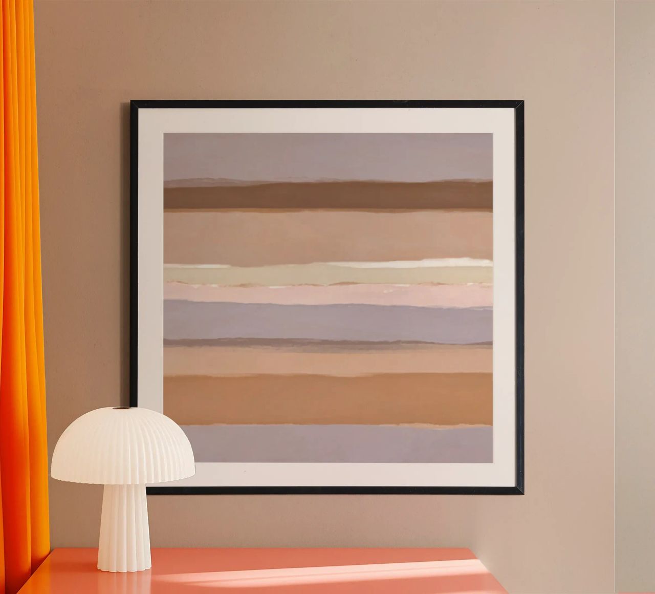 Strips 4B | Mauve & Warm Neutrals poster da sabidussi