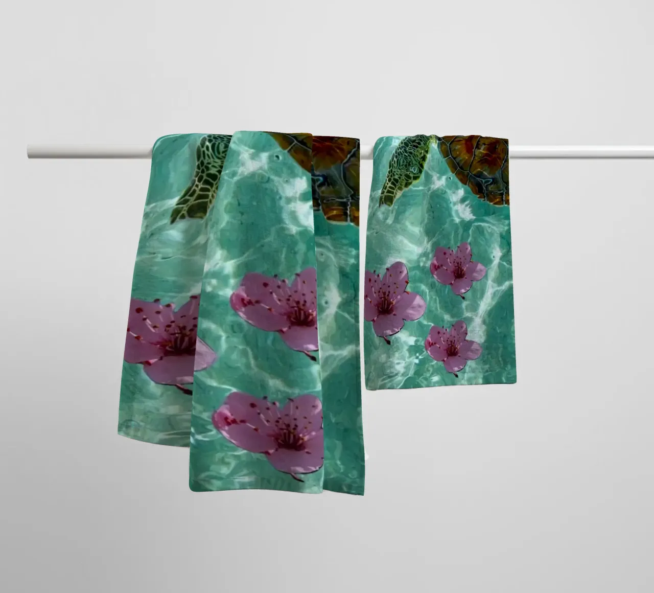 turtle flower asciugamano da bagno da ryan