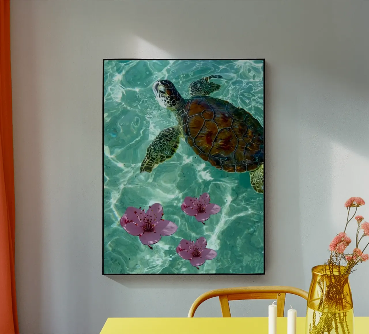 turtle flower plexiglass da ryan