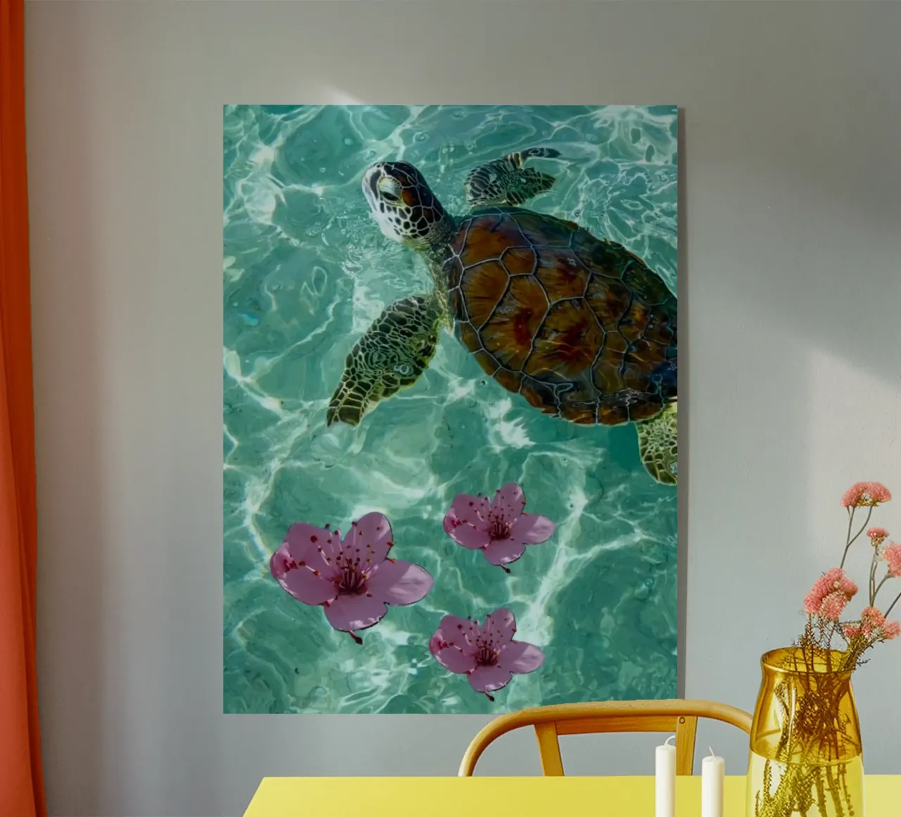 turtle flower plexiglass da ryan