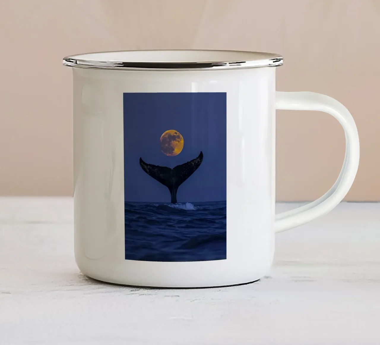 fishtail with moon tazza in smalto da ryan