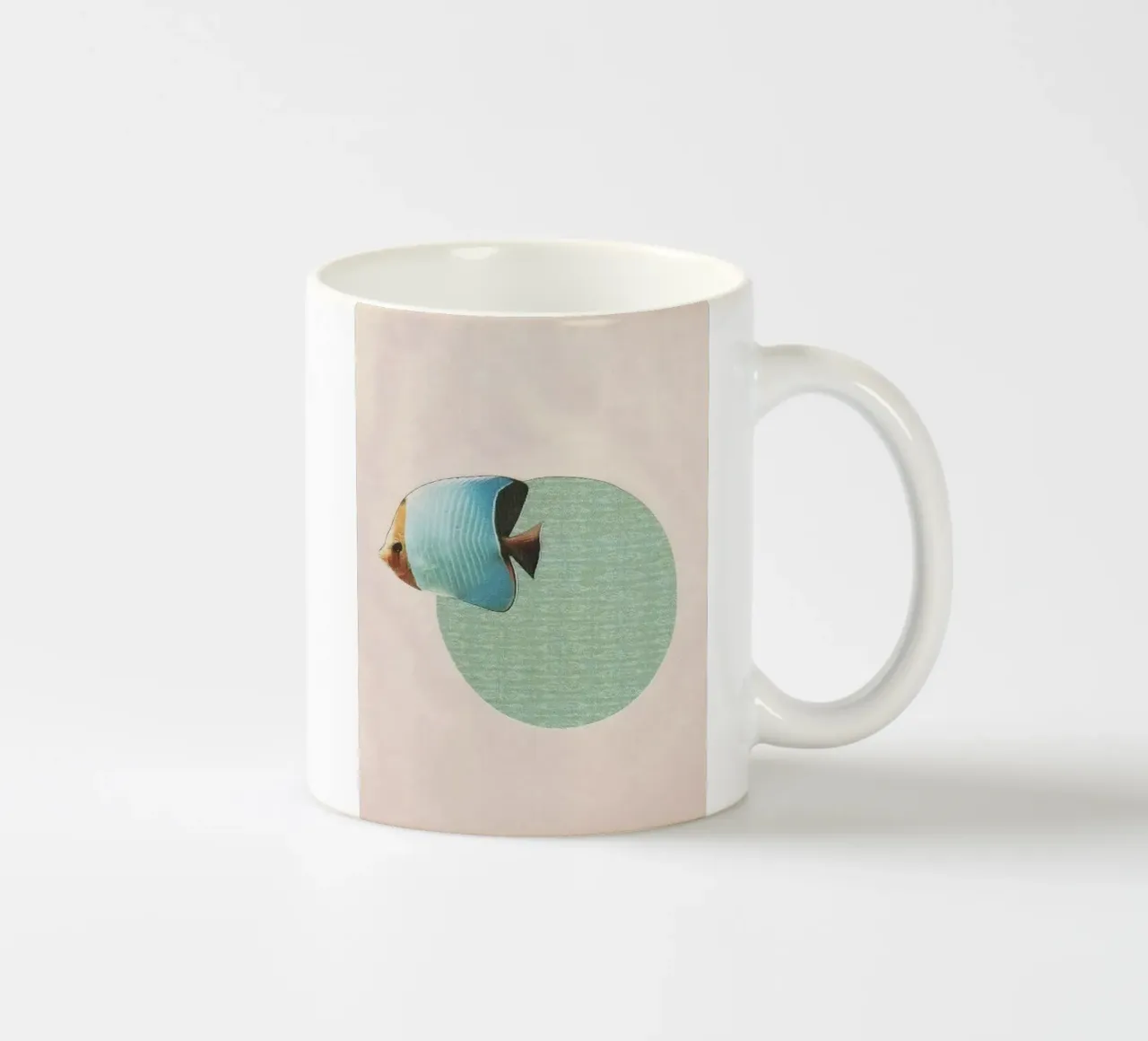 fish circle tazza in ceramica da ryan