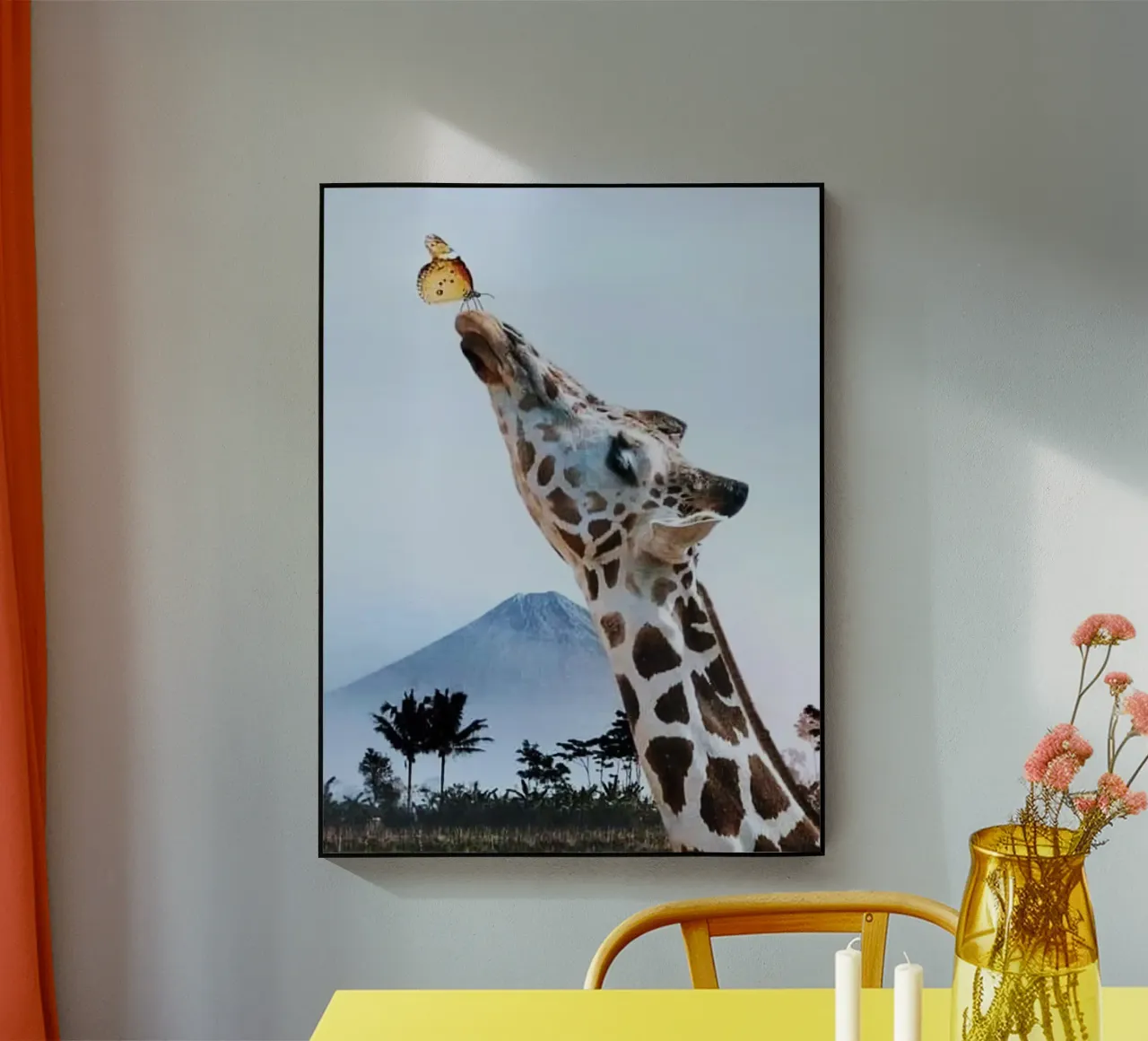 giraffe and butterfly plexiglass da ryan