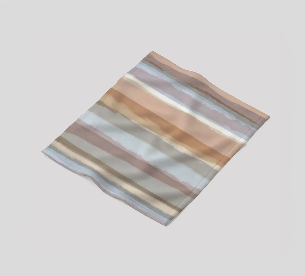 Strips 4C | Pale Blue, Mauve & Warm Neutrals coperta in pile da sabidussi