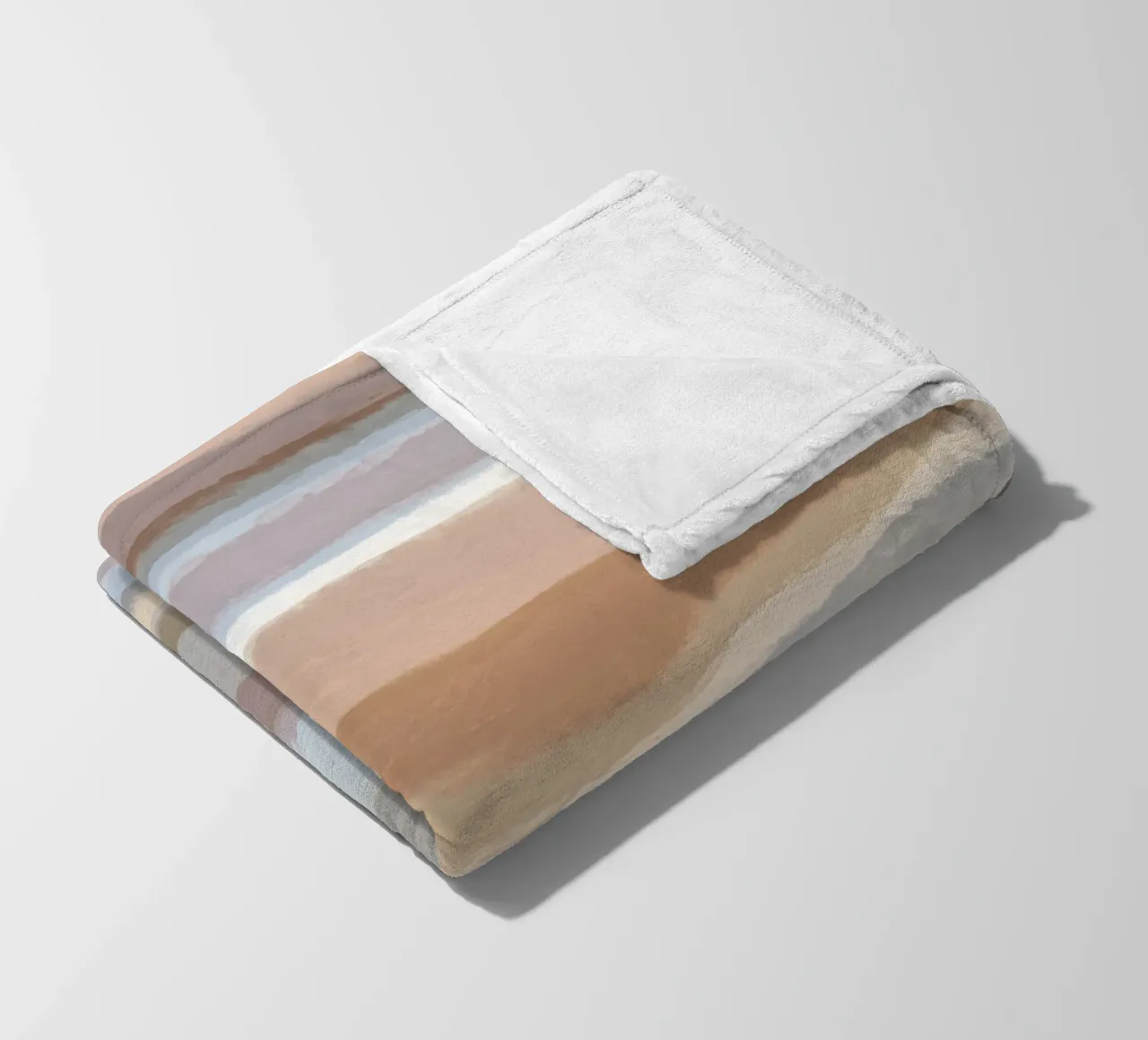Strips 4C | Pale Blue, Mauve & Warm Neutrals coperta in pile da sabidussi