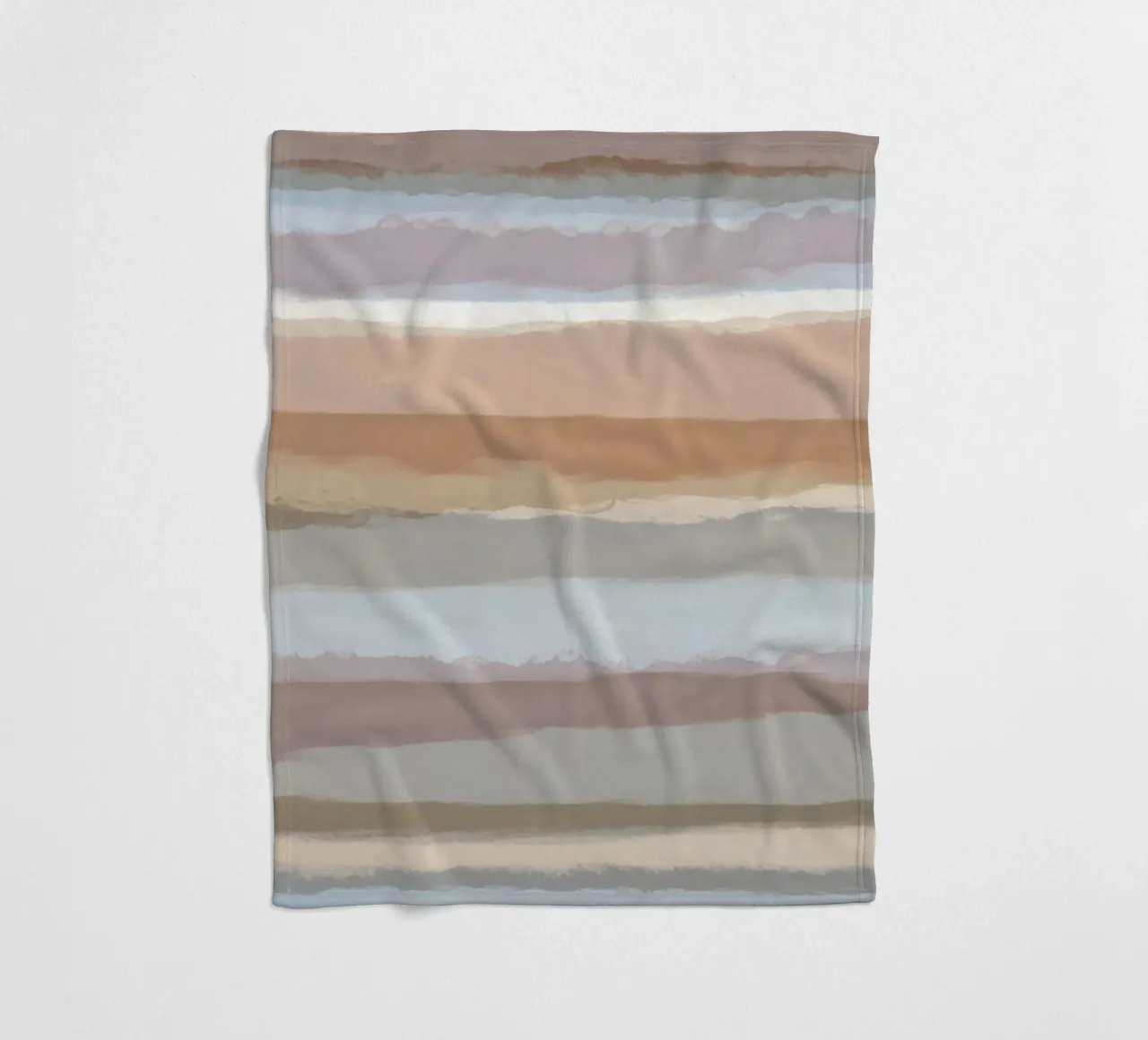 Strips 4C | Pale Blue, Mauve & Warm Neutrals coperta in pile da sabidussi