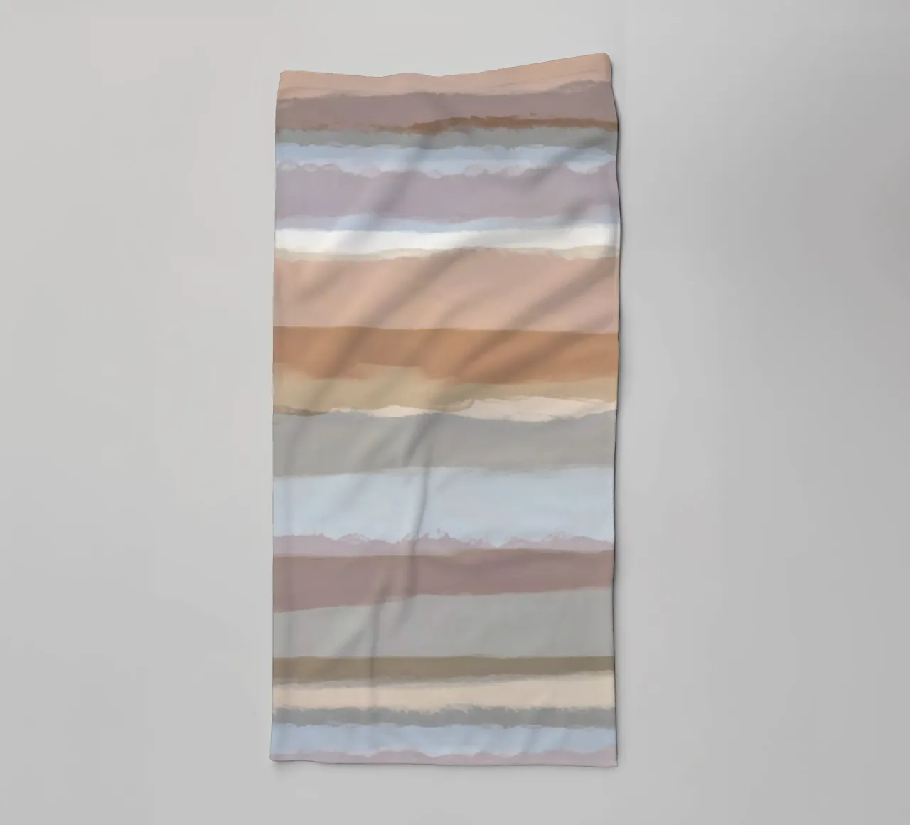 Strips 4C | Pale Blue, Mauve & Warm Neutrals asciugamano da bagno da sabidussi