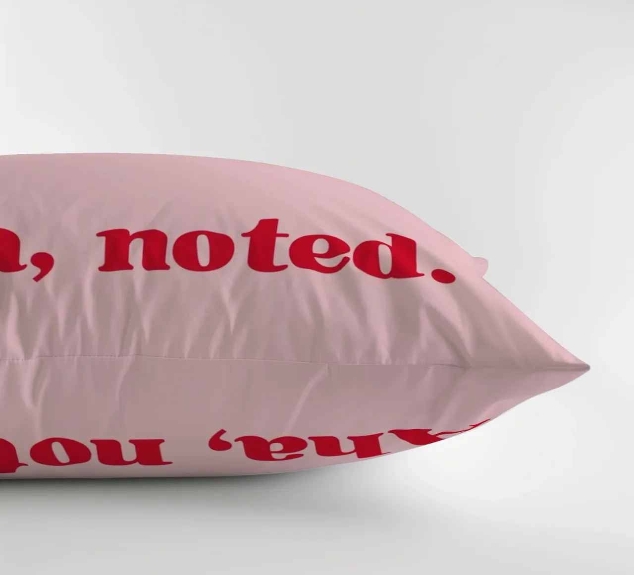 Aha. Noted. cuscino da PurePeachStudio