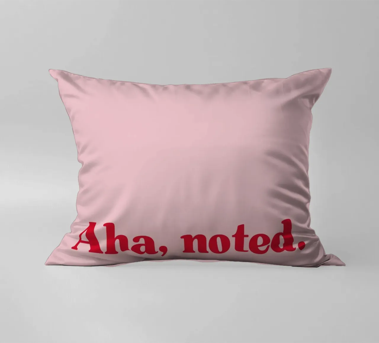 Aha. Noted. cuscino da PurePeachStudio