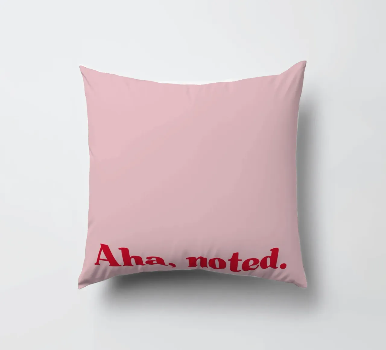 Aha. Noted. cuscino da PurePeachStudio