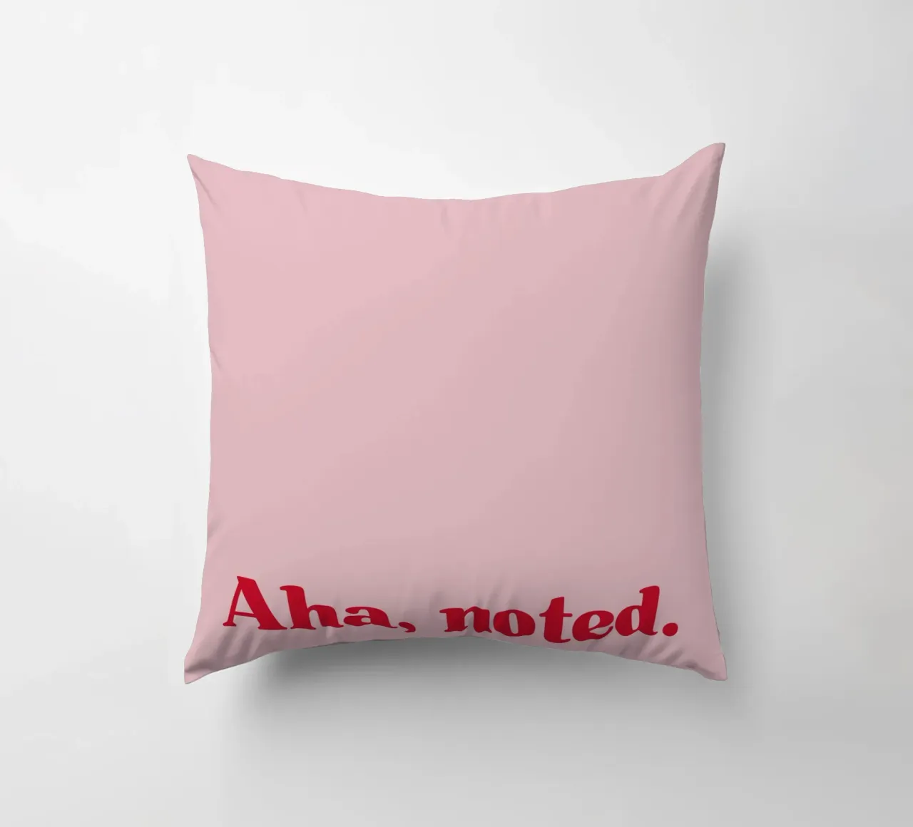 Aha. Noted. cuscino da PurePeachStudio