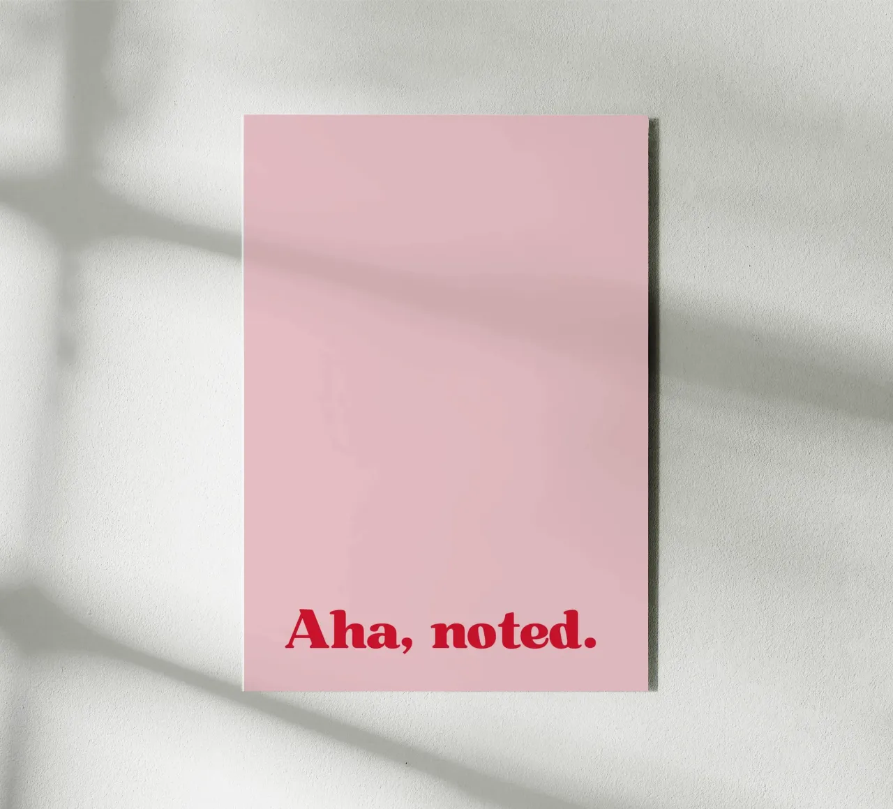Aha. Noted. alluminio dibond da PurePeachStudio