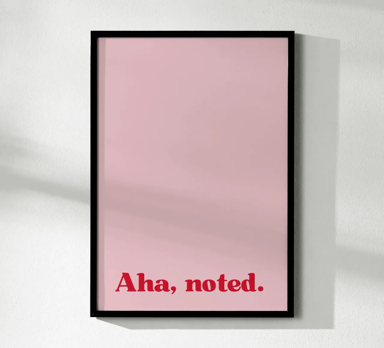 Aha. Noted. carta hahnemühle da PurePeachStudio