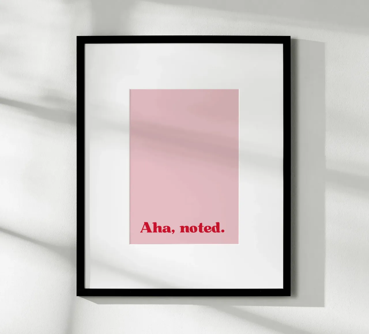 Aha. Noted. carta hahnemühle da PurePeachStudio