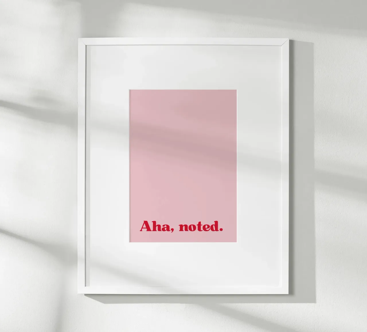 Aha. Noted. carta hahnemühle da PurePeachStudio