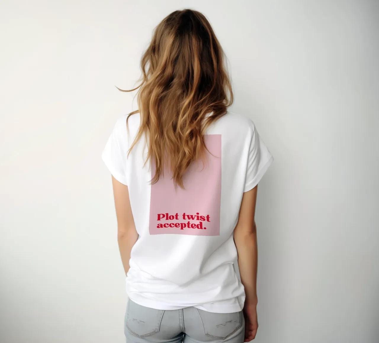 Plot twist accepted. dames t-shirt getailleerd van PurePeachStudio