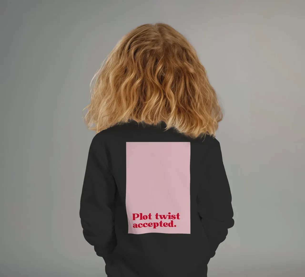 Plot twist accepted. felpa bambino da PurePeachStudio