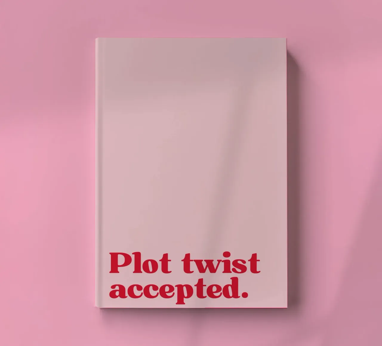 Plot twist accepted. Notizbuch von PurePeachStudio